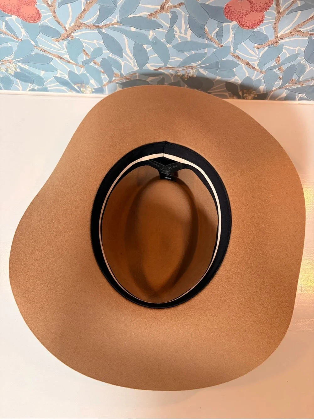 rag & bone | Wool Fedora Hat | Camel Brown | Classic | Quiet Luxury | Size Small
